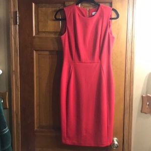 Calvin Klein Size 4 Red Dress